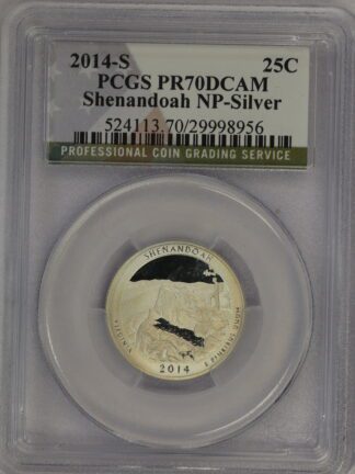 Auction - 2014 S ATB Shenandoah Quarter PR70 PCGS Toned