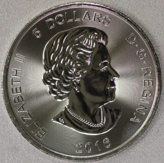 2016 Canada Lynx Cat One Troy Ounce .9999 Silver