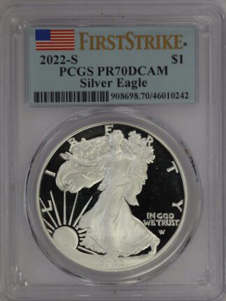 2022 S Silver Eagle First Strike PR70 DCAM PCGS