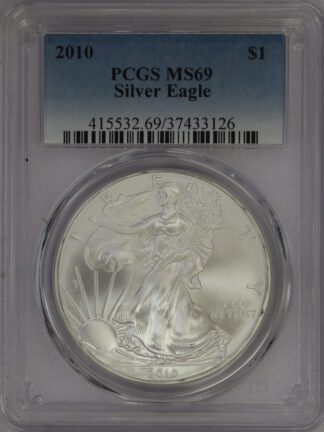 2010 Silver Eagle MS69 PCGS