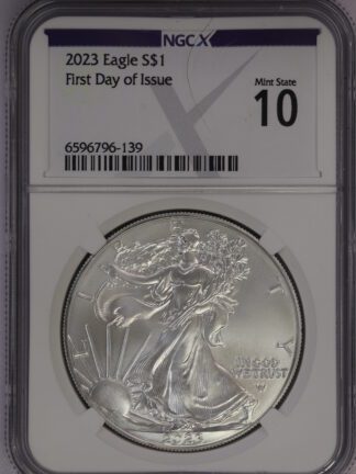 2023 Silver Eagle MS10 NGC X