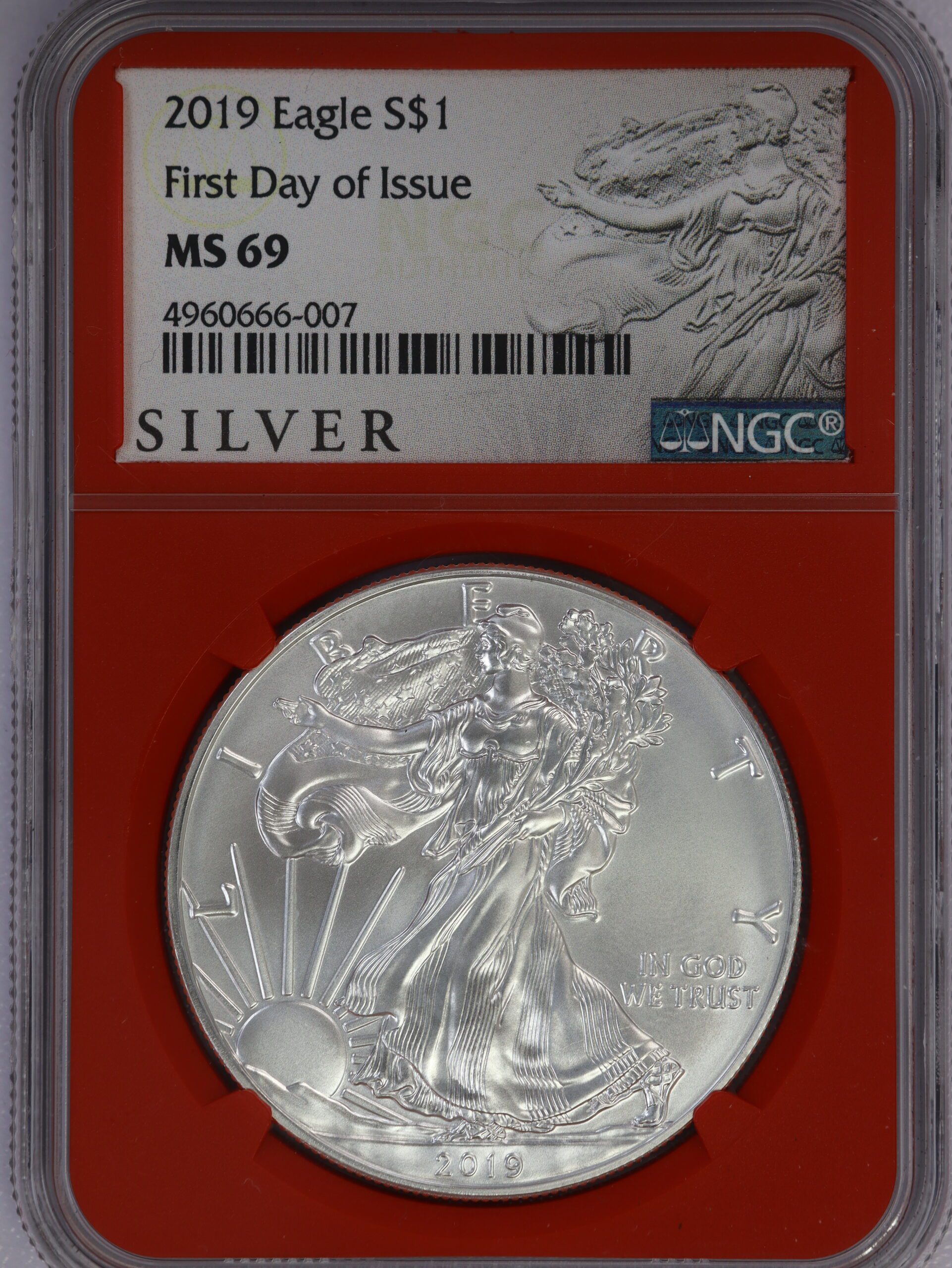 2018 Silver Eagle "Tough As They Come" Early Release NGC Red Label MS70