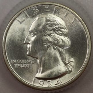 Auction -  1934 Washington Quarter BU