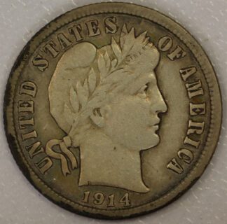 Auction - 1914 D Barber Dime Old Cleaning