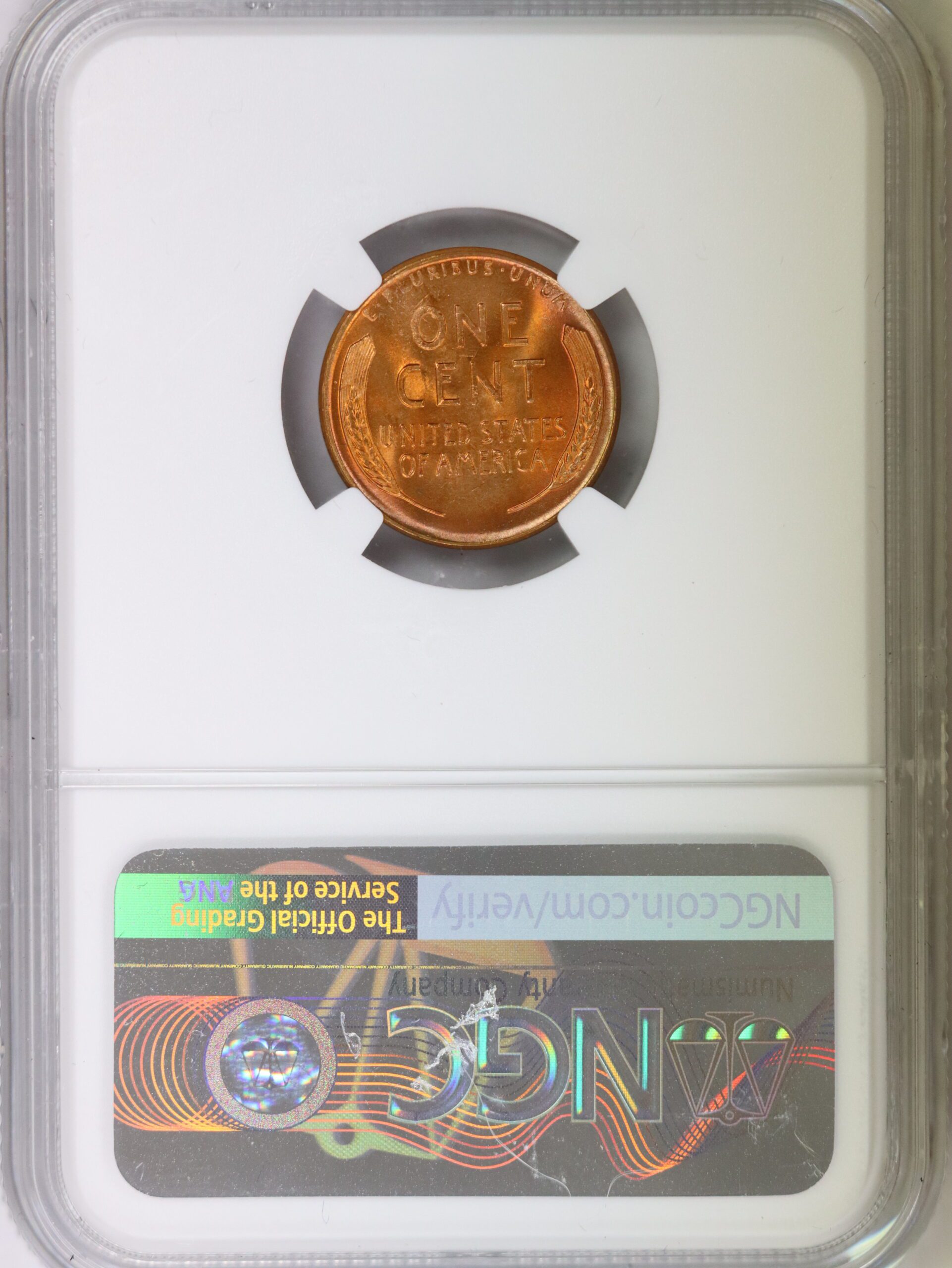 1950 D Lincoln Wheat Cent NGC MS67 RD - Image 2