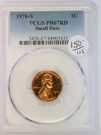 1970 S Small Date Lincoln Cent PR67 PCGS