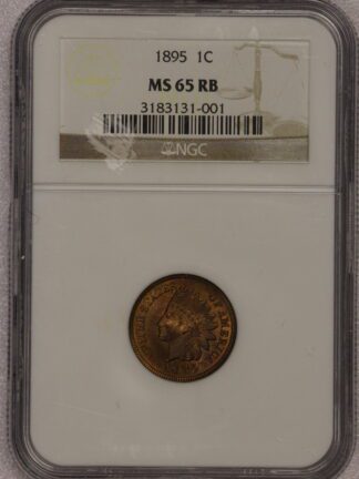 1895 Indian Cent MS65 RB NGC