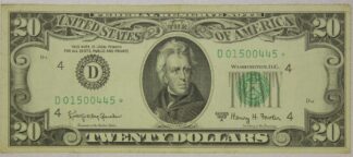 1963-A Twenty Dollar Federal Reserve STAR Note XF to AU
