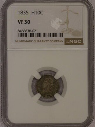 1835 Capped Bust Half Dime 5C VF30 NGC