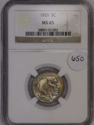 1920 Buffalo Nickel MS65 NGC