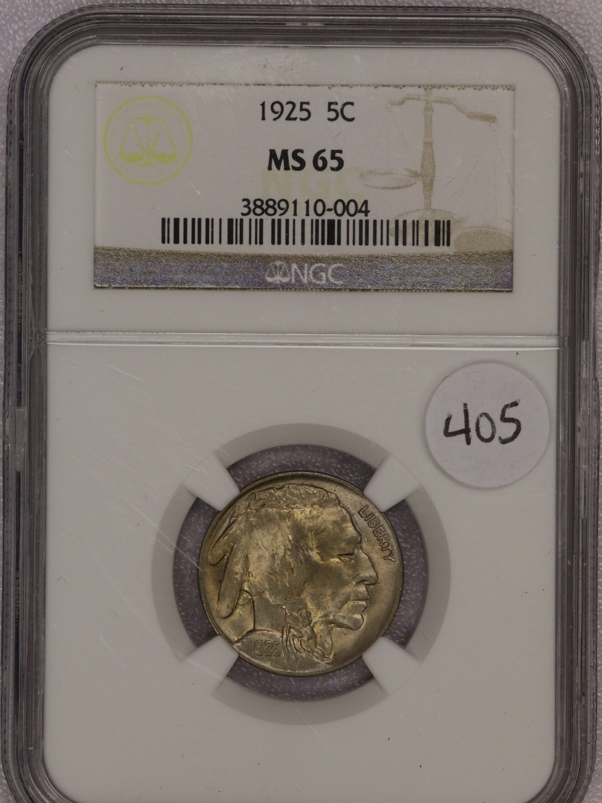 1925 Buffalo Nickel MS65 NGC