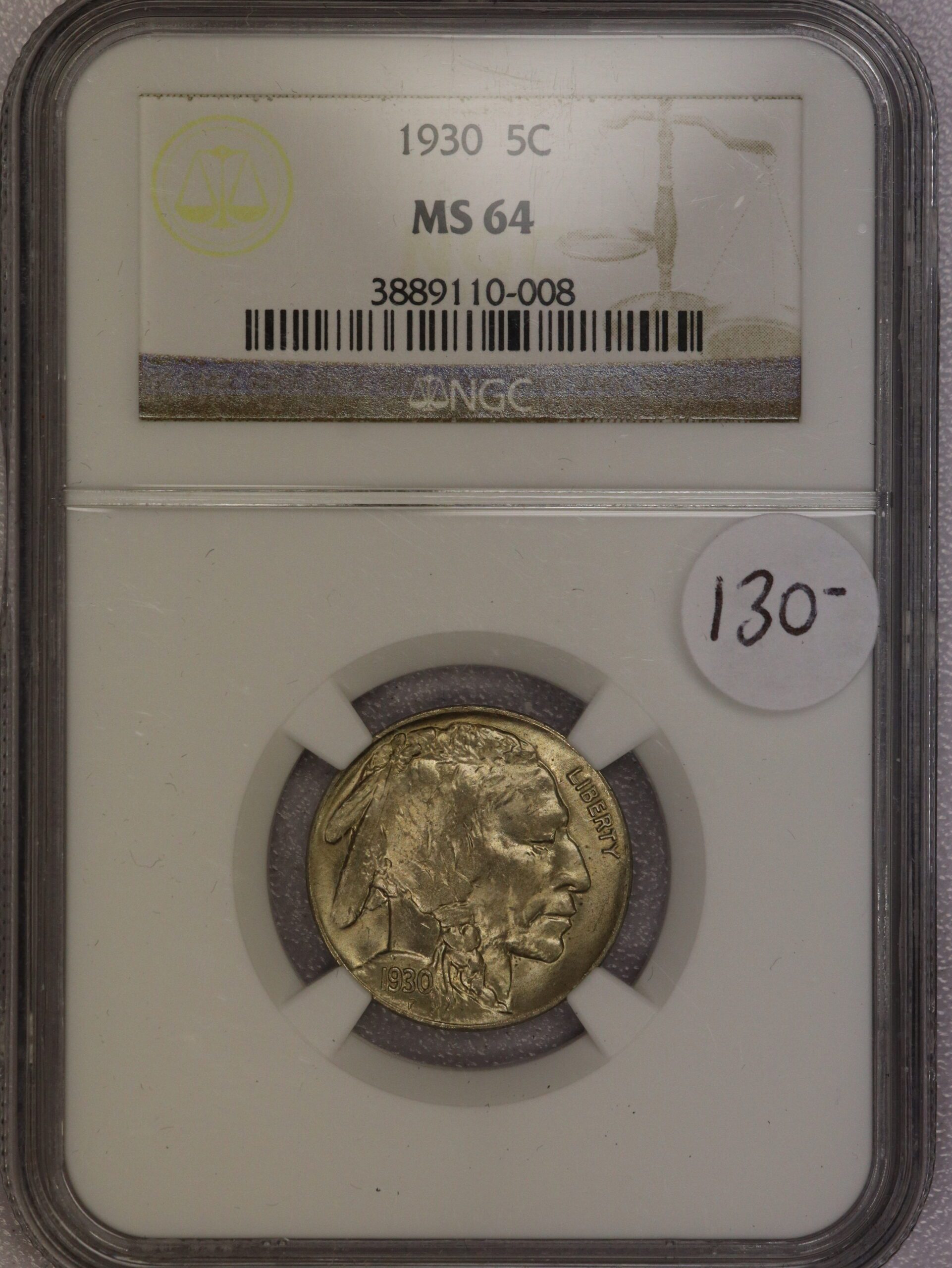1930 Buffalo Nickel MS64 NGC