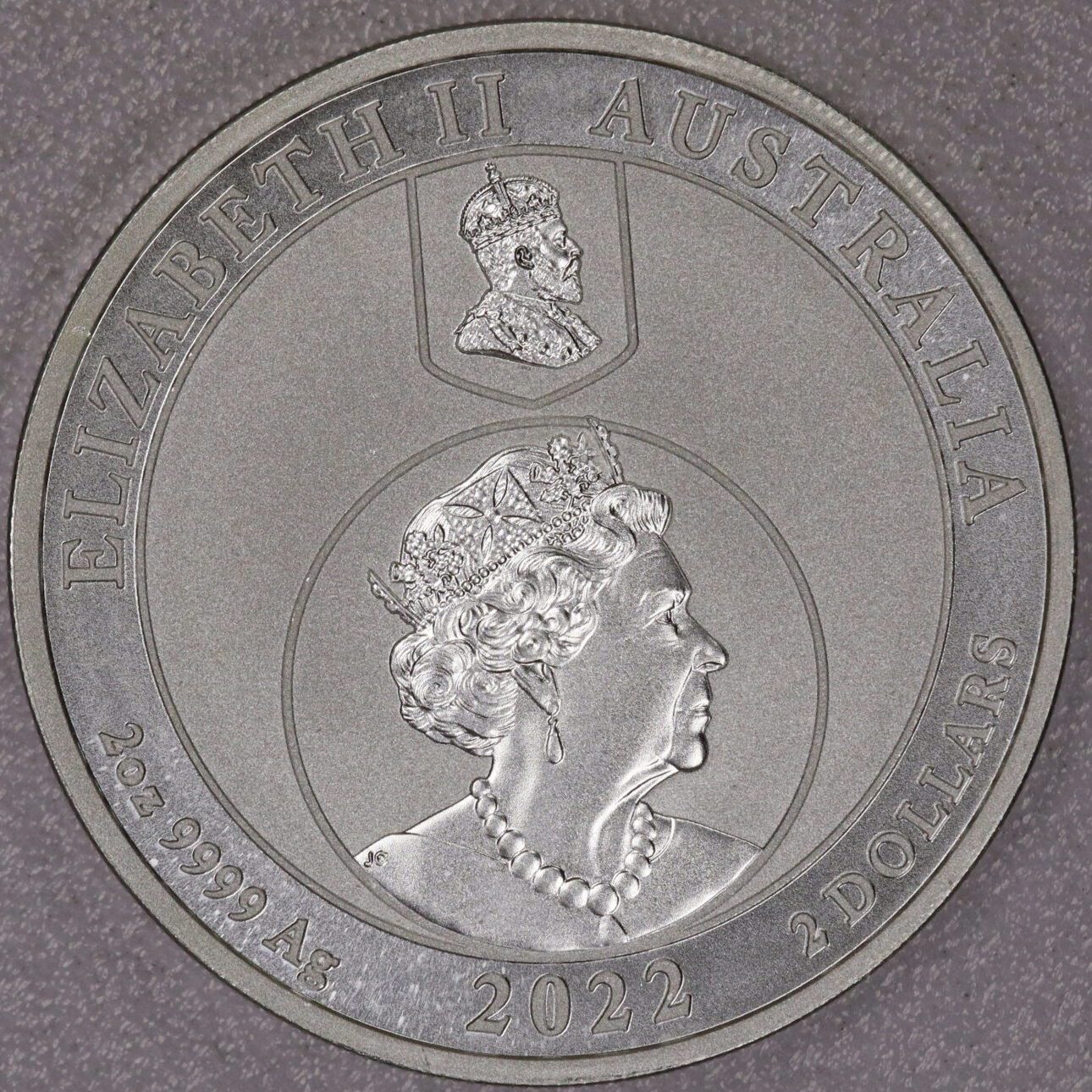 AUCTION- 2022 Australia Two Dollars Two Troy Ounces .9999 Silver