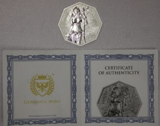 AUCTION- 2025 Germany 5 Marks One Troy OZ .9999 Silver Germania Mint Witchcraft Herbalist