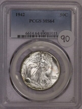 1942 Walking Half Dollar MS64 PCGS