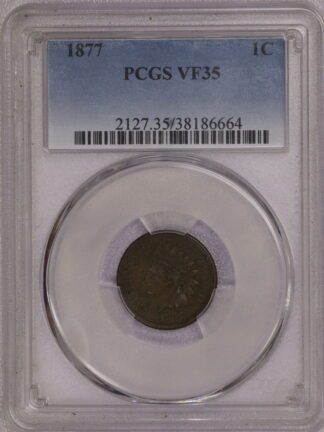 1877 Indian Head Cent - PCGS VF35 Key Date