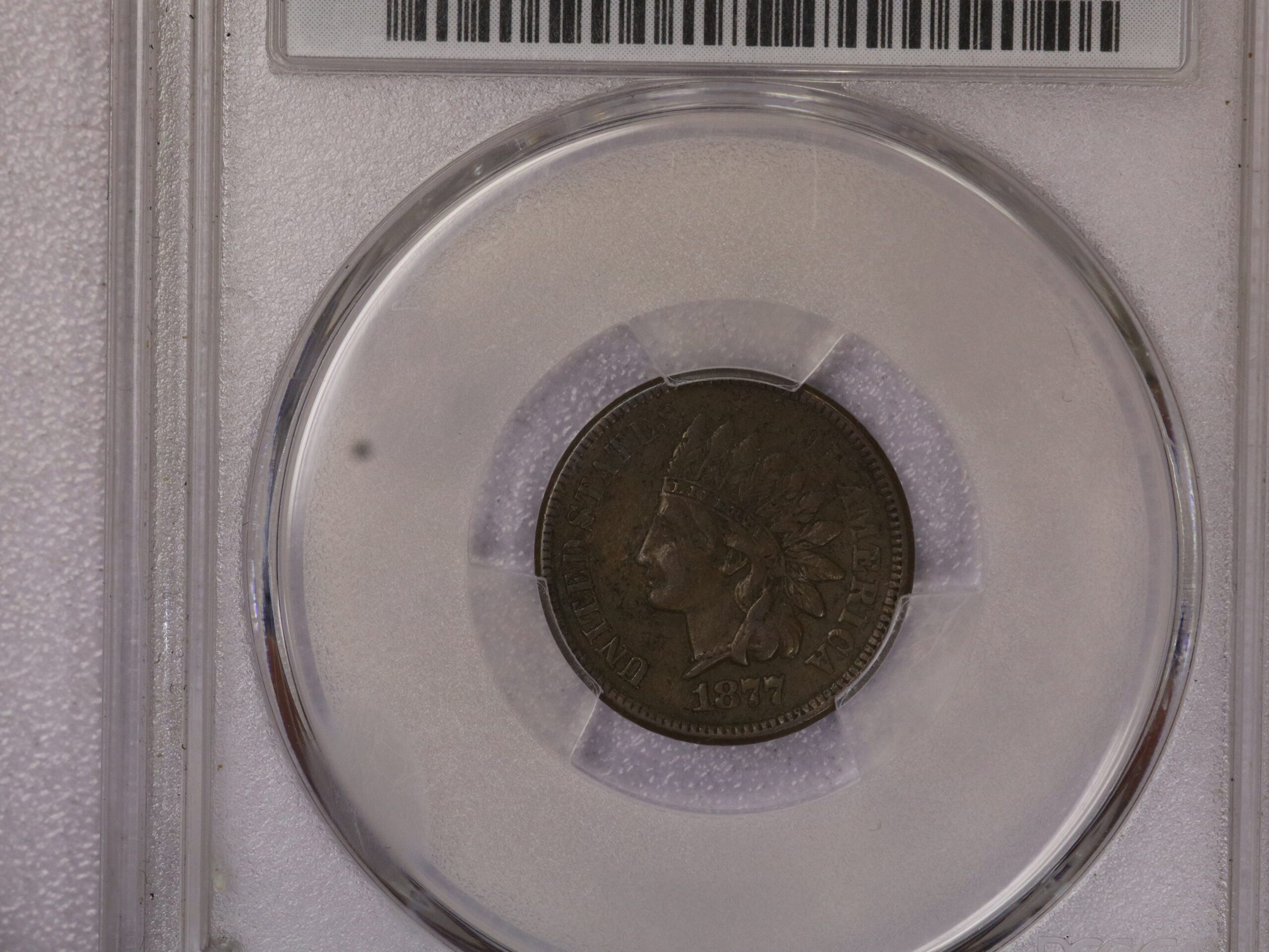 1877 Indian Head Cent - PCGS VF35 Key Date - Image 4
