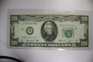 1974 Twenty Dollar Federal Reserve STAR Note UNC