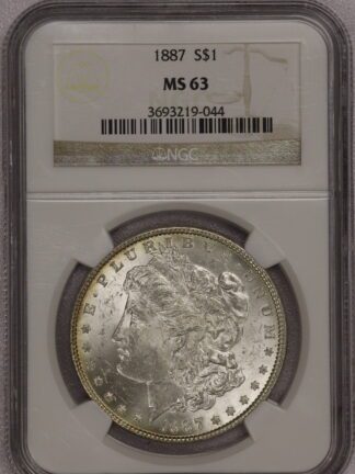 1887 Morgan Dollar NGC MS63
