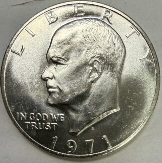 1971 S Eisenhower UNC 40% Silver Dollar *No Mint Packaging