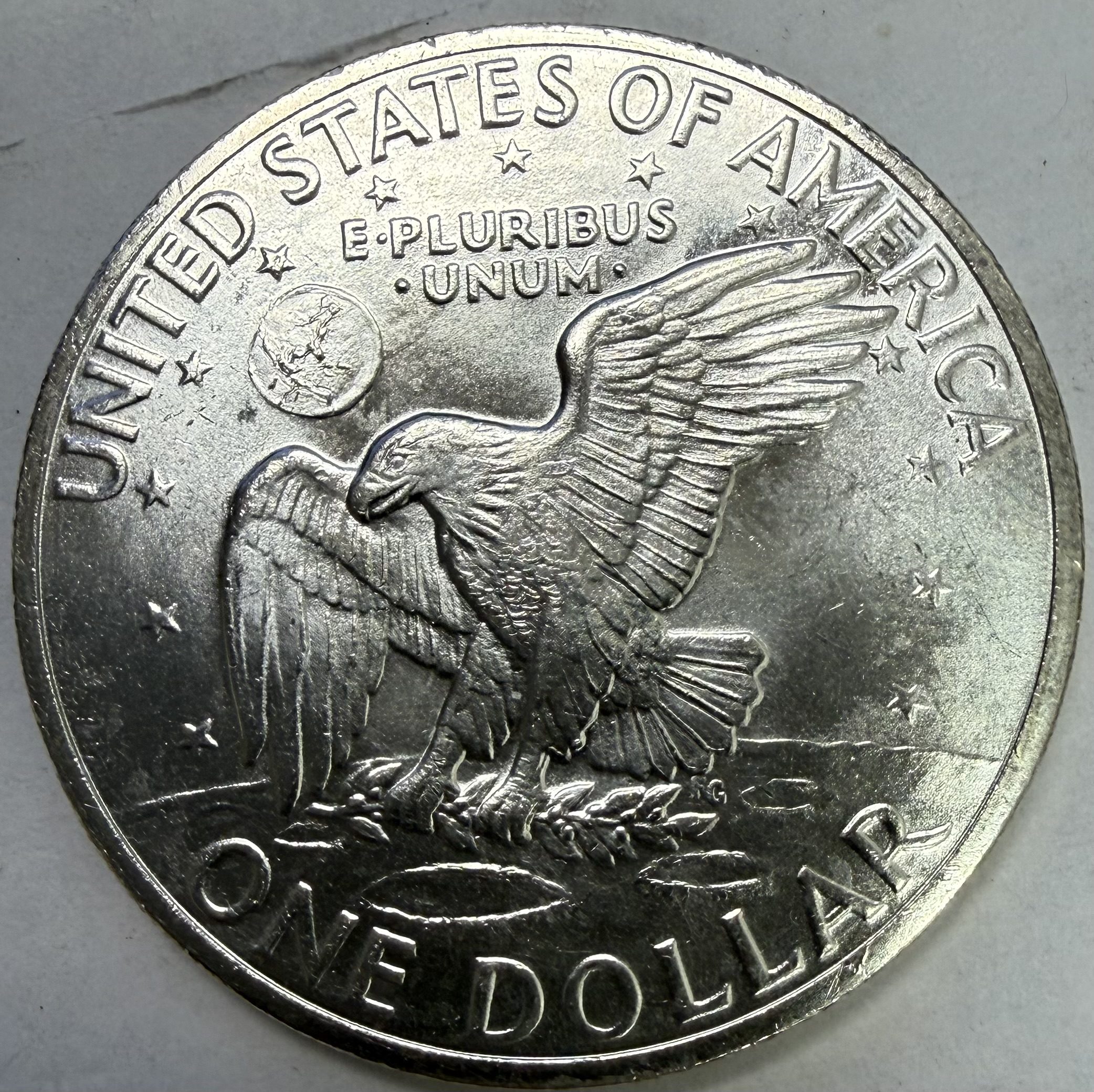 1971 S Eisenhower UNC 40% Silver Dollar *No Mint Packaging - Image 3