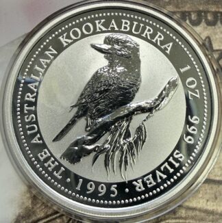 1995 Australian Kookaburra 1 oz Fine Silver