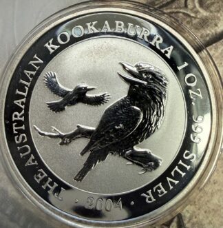2004 Australian Kookaburra 1 oz Fine Silver