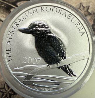2007 Australian Kookaburra 1 oz Fine Silver