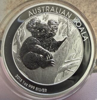2013 P Australia Silver Koala 1 oz .999 Fine Silver