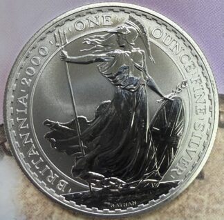 2000 Great Britain One Ounce Silver Britannia (Queen Elizabeth)