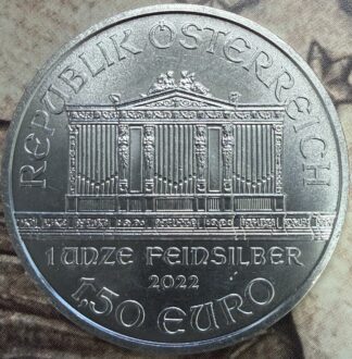 2022 Austria Philharmonic .999 One Troy Ounce Fine Silver