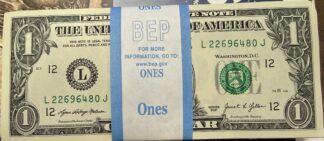 2021 $1 FDR 100 Bundle Consecutive Crisp Notes San Francisco, CA