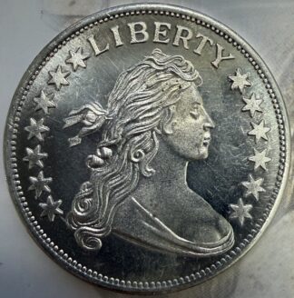 Auction - Draped Bust Heraldic Eagle Silver Round .999 1 oz