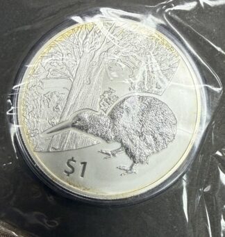 2013 New Zealand Kiwi .999 Fine Silver 1 oz In OGP