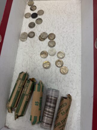 1946-1964 One (1) Roll of Circulated Roosevelt Dimes