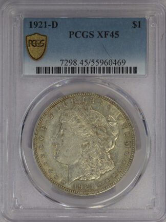 Auction - 1921 D Morgan Dollar XF45 PCGS