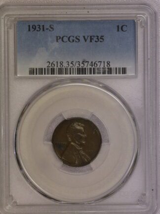 1931 S Lincoln Cent VF35 PCGS