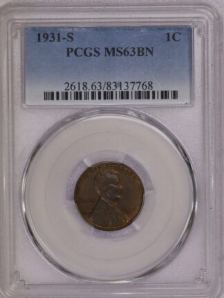 1931 S Lincoln Wheat Cent MS63 BN 83137768