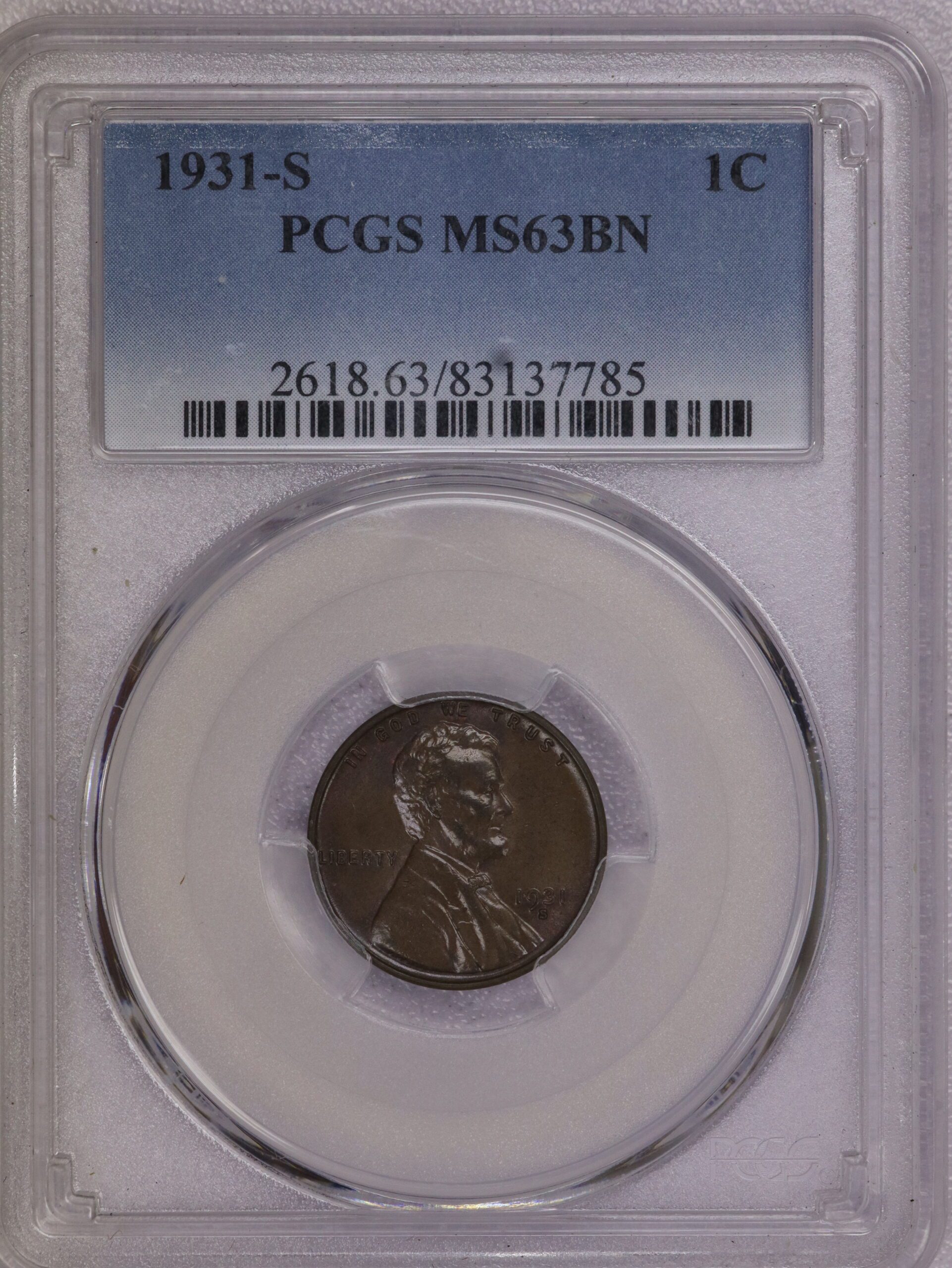 1931 S Lincoln Wheat Cent MS63 BN 83137785