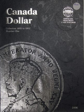 1936-1952 Canada Silver Dollars Ten Different Dates in a Whitman Folder
