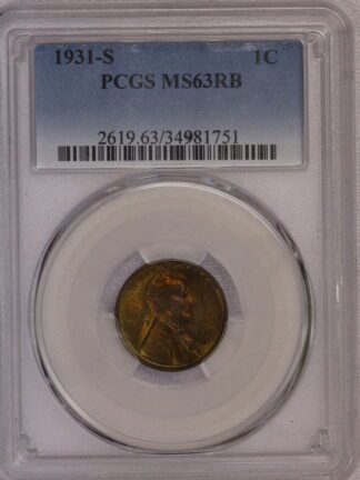1931 S Lincoln Wheat Cent MS63 RB 34981751