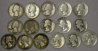 1932-1939 Washington Quarters 16 Different Dates & Mints Including 1932-D