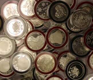 1990's & 200's Christmas One Ounce Silver Rounds BELOW MELT