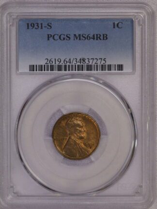 1931 S Lincoln Wheat Cent MS64 RB 34837275