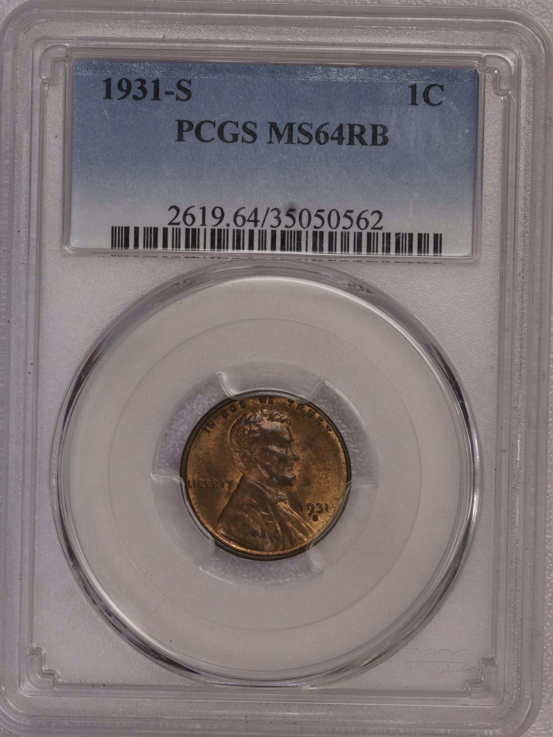 1931 S Lincoln Wheat Cent MS64 RB 35050562