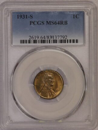 1931 S Lincoln Wheat Cent MS64 RB 83137792
