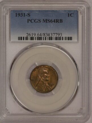 1931 S Lincoln Wheat Cent MS64 RB 83137793
