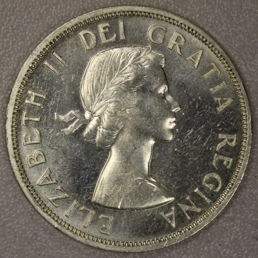 AUCTION- 1958 Canada Silver Dollar 100th Anniversary of British Columbia