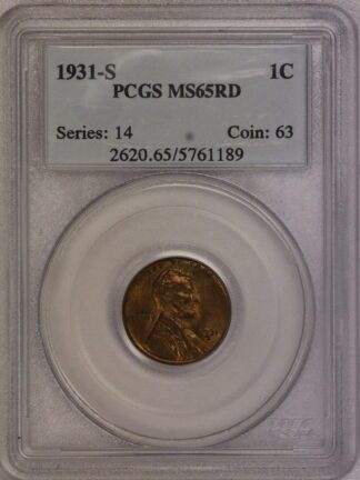 1931 S Lincoln Wheat Cent MS65 RD 5761189 *It's Not RD (RED)