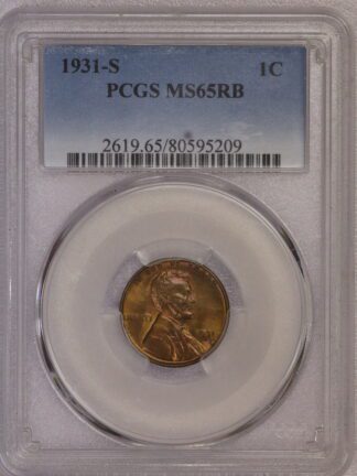 1931 S Lincoln Wheat Cent MS65 RB 80595209